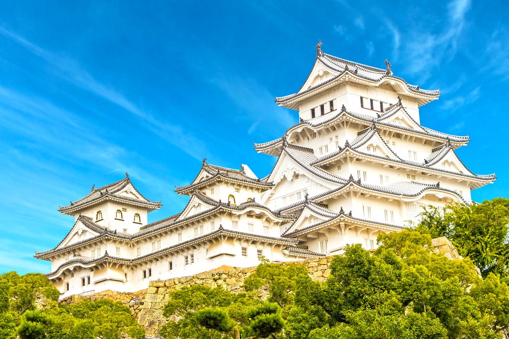 Himeji Castle in Kansai Kyoto Japan HDR Style High Dynamic Range