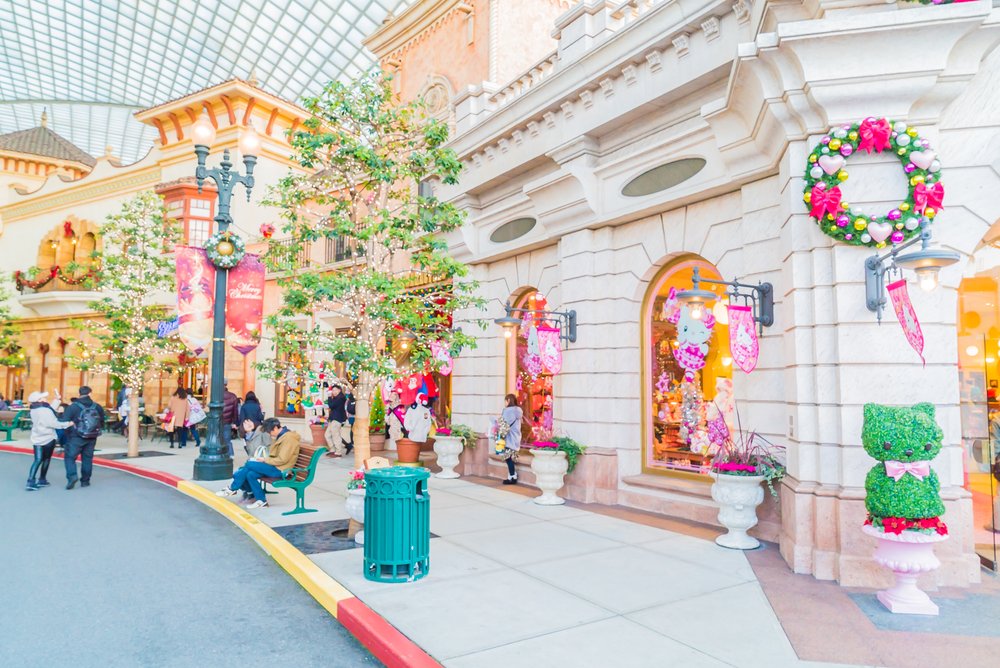 The theme park attractions based on the film industry at Universal Studios Theme Park in Osaka, Japan on December 1, 2015.