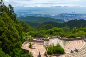 Aerial view of Kobe City in Rokko Garden Terrace, Mount Rokko, Kobe
