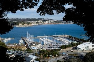 Kamakura - The yacht harbor at Enoshima Island