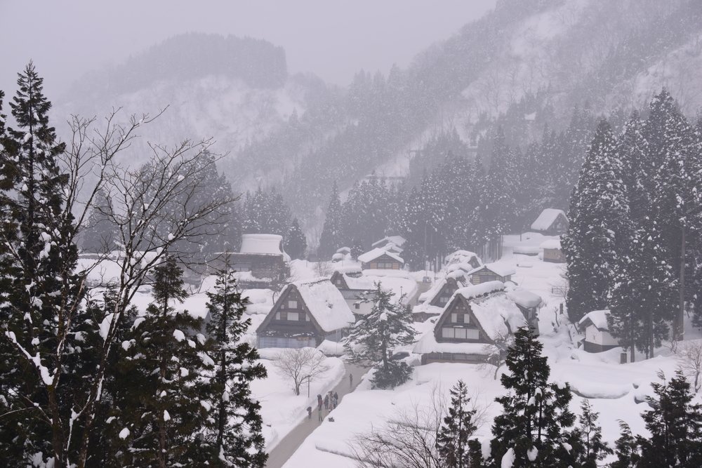 Spot Gokayama Ainokura Hands in Prayer Village Japan