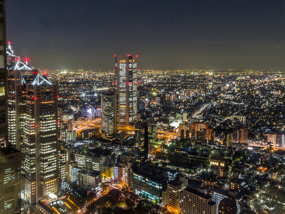 Night View of Tokyo from Tokyo Metropolitan Government Building