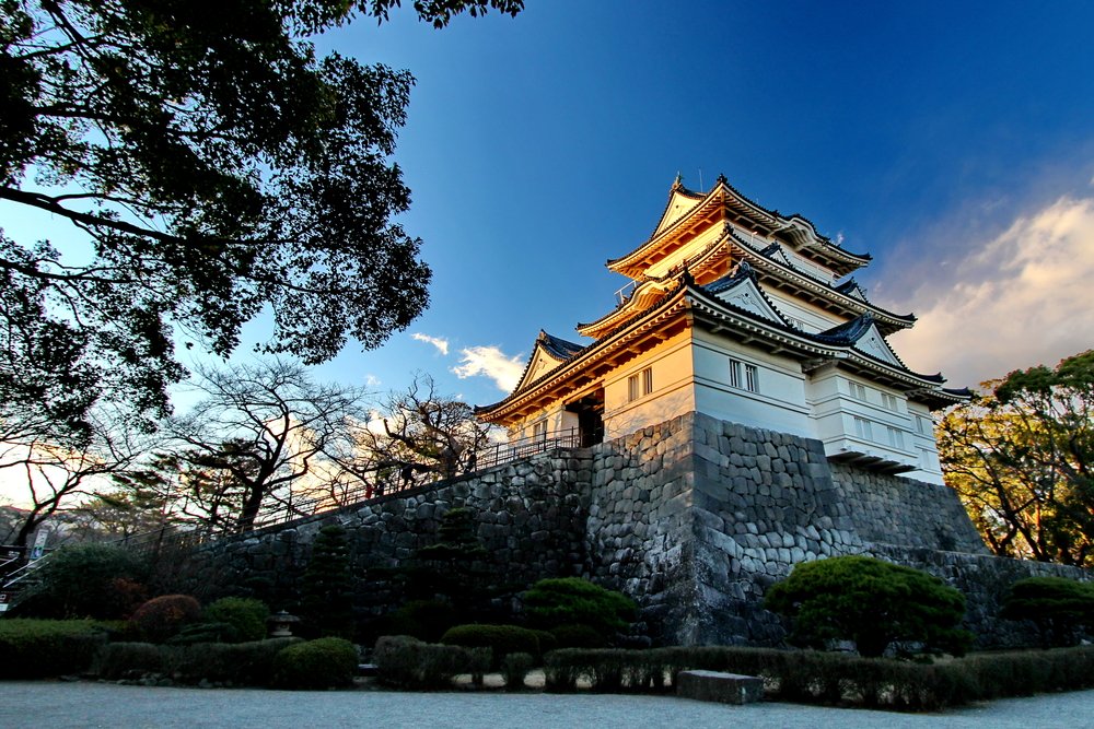 Odawara Castle is a landmark in the city of Odawara in Kanagawa Prefecture, Japan