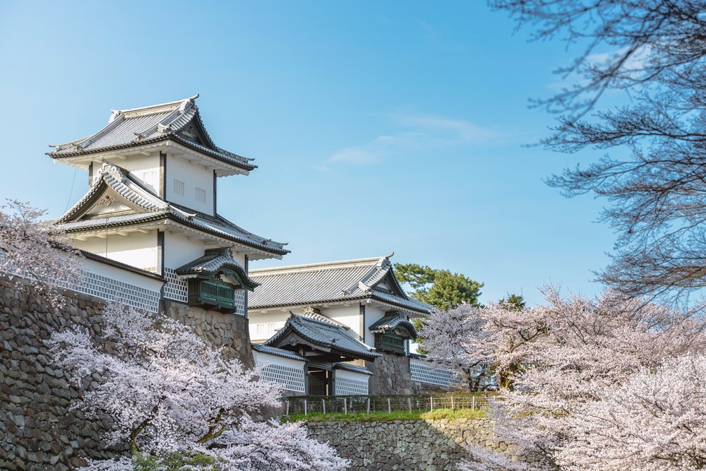 Spring scenery of Kanazawa Castle