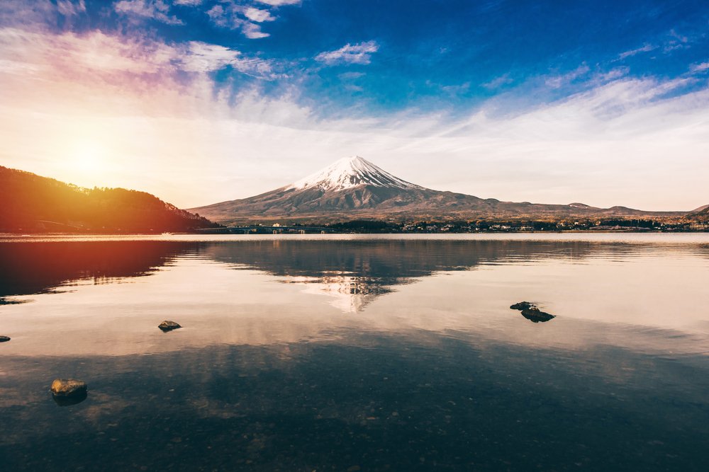 mt.Fuji in kawaguchiko lake,Kawaguchiko lake of Japan,Mount Fuji, Kawaguchi Lake