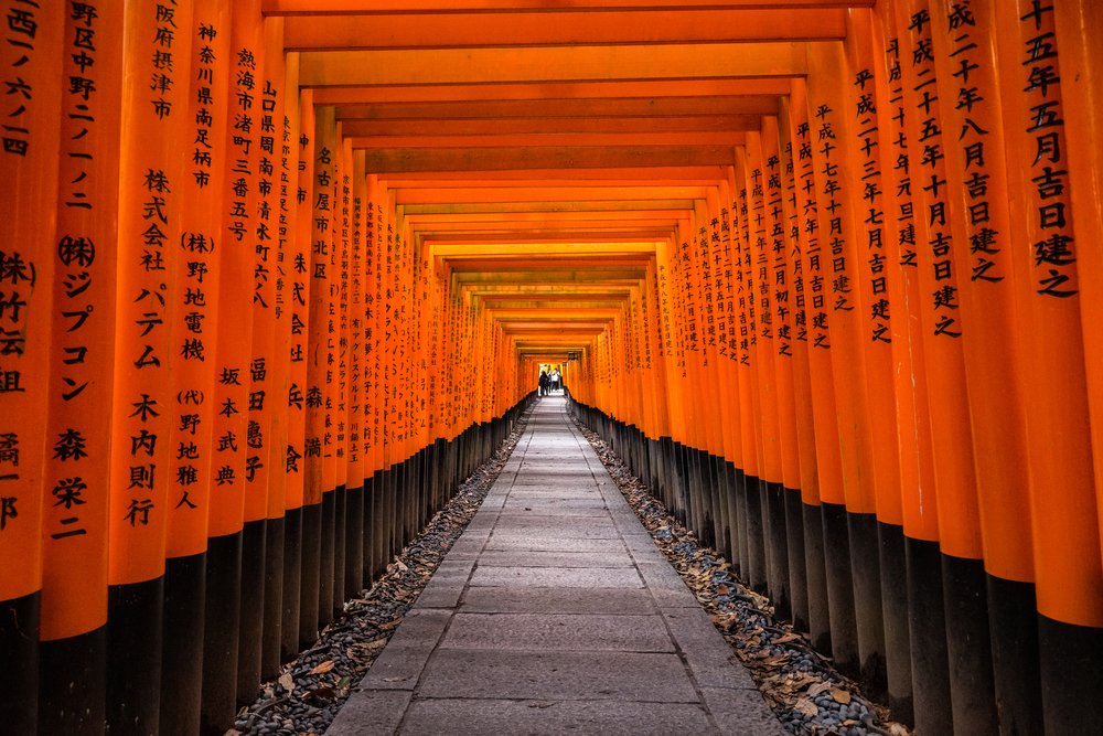 Fushimi Inari Shrine is an important Shinto shrine in southern Kyoto. It is famous for its thousands of vermilion torii gates